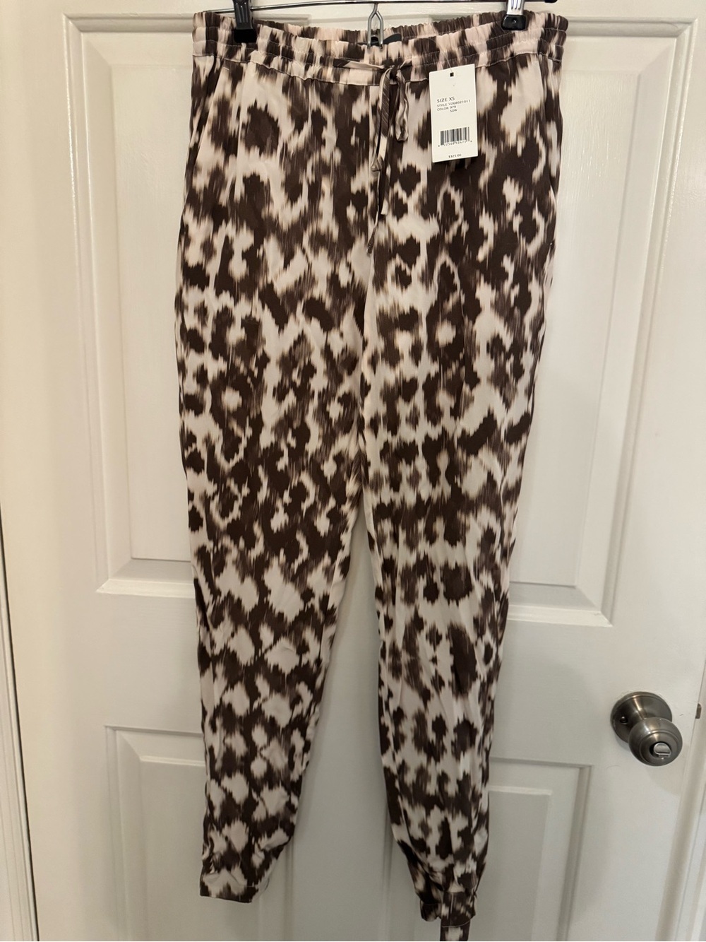 Vince Abstract Brown & Beige Joggers - Picture 2 of 4